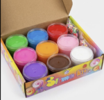 صندوق السلايم - 9 علب ملونة