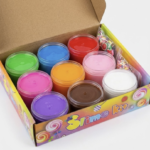 صندوق السلايم - 9 علب ملونة